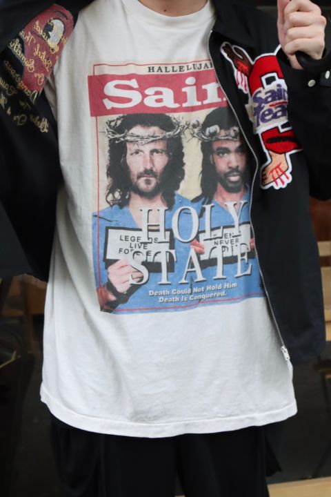 ©SAINT M×××××× DENIM TEARS HOLY STATE TEE style.2022.4.26