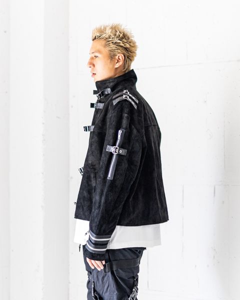 doublet 25AW BUCKLE OVERLOAD SUEDE LEATHER JACKET☆新作発売！