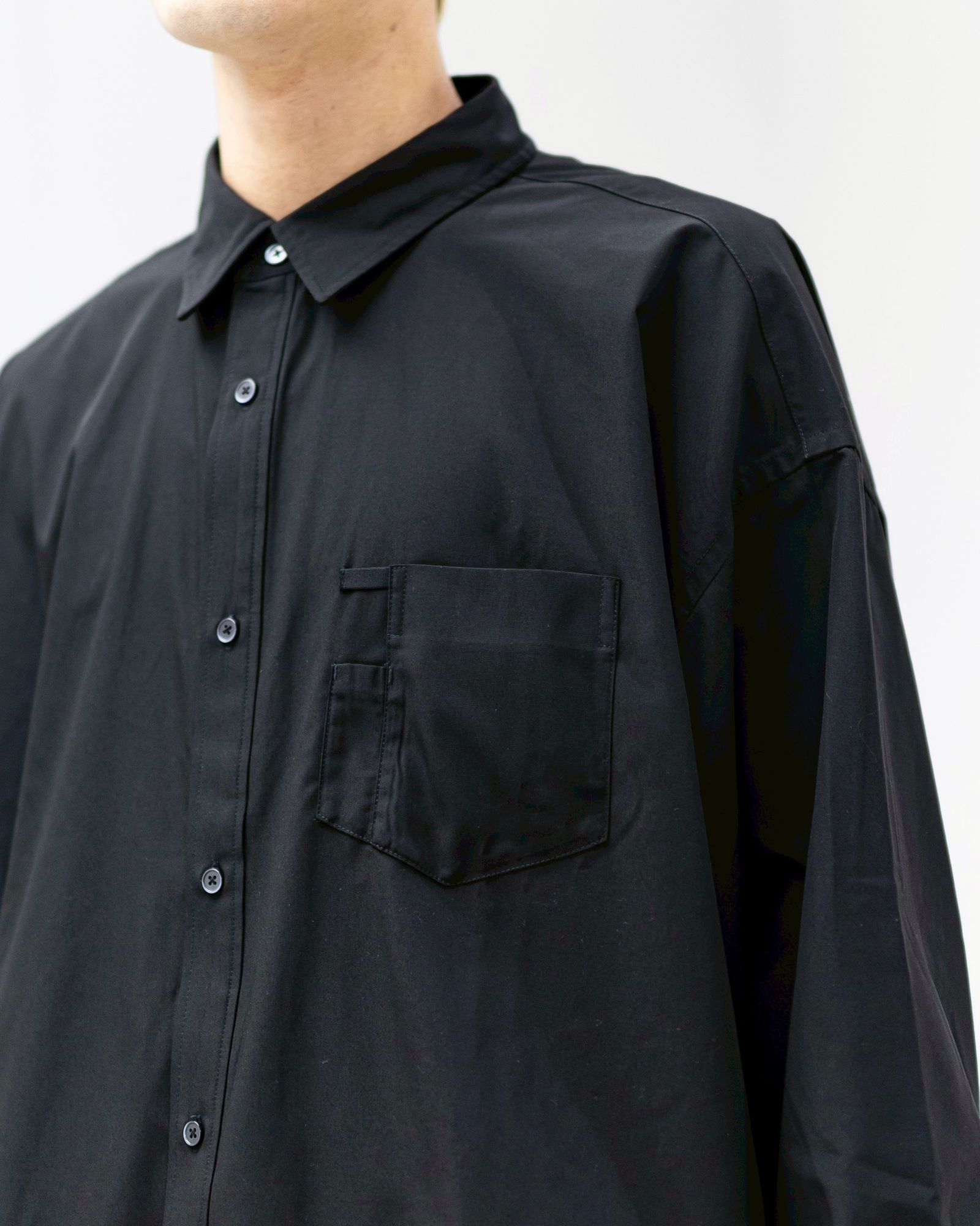 フレッシュサービス FDS SERVICE WORK REGULAR COLLAR SHIRT (FDS254-50099)BLACK