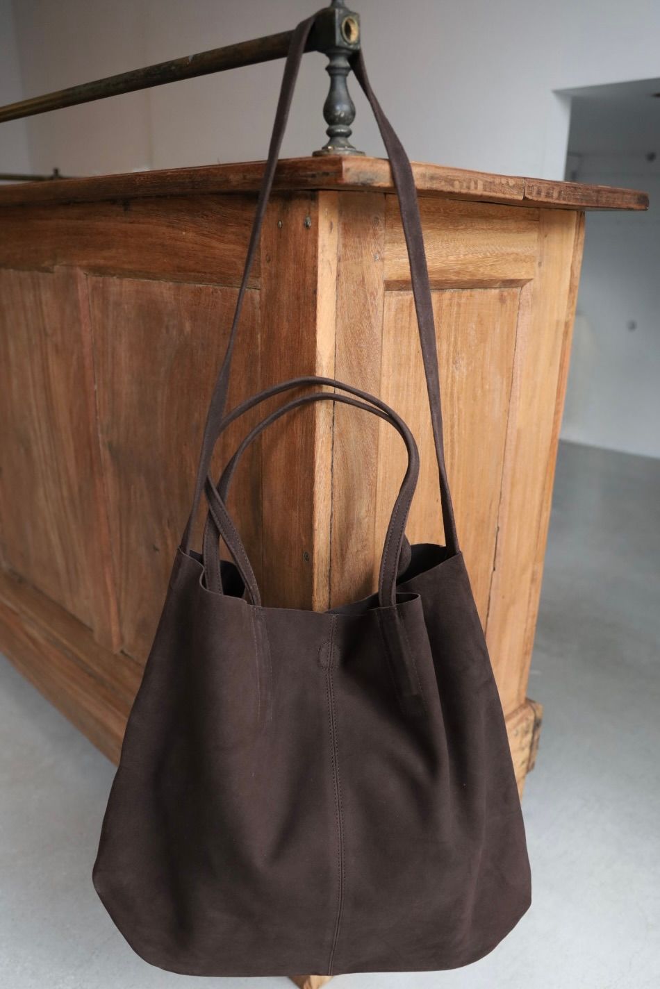 Morphee / モルフェトートバッグ 3WAY LARGE TOTE(L SIZE)SUEDE [DARK CHOCO]☆新作発売！