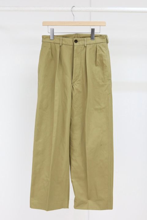 blurhms ROOTSTOCK ブラームスルーツストック 26SS 52 Wide Chino Pants (bROOTS26S7)Beige