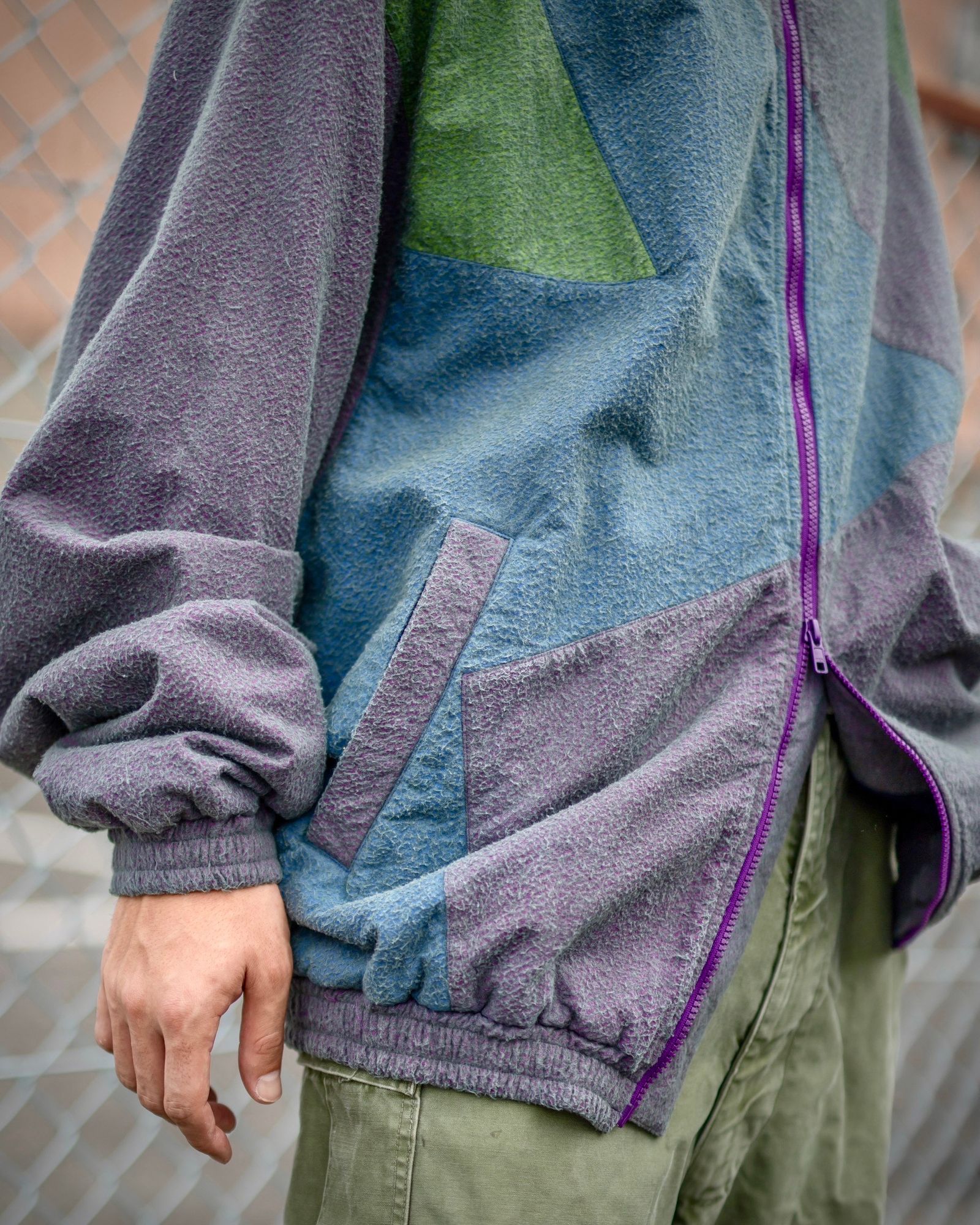 doublet - ダブレット24AW SILK NEEDLE TRACK JACKET(24AW31BL202)GREEN MOLD | mark