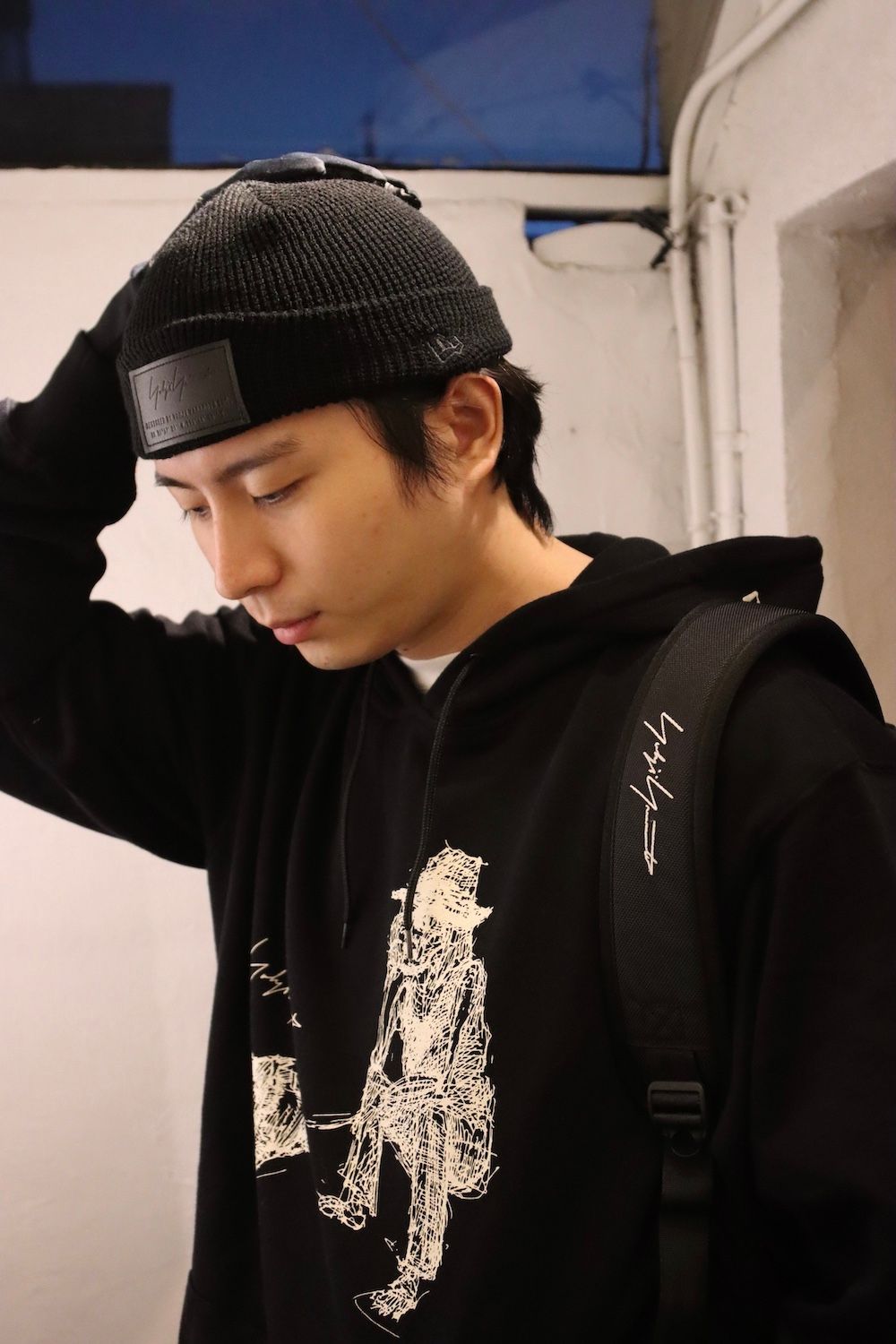 Yohji Yamamoto×New Era 朝倉優佳 山本耀司&愛犬フーディー style.2021.11.14.