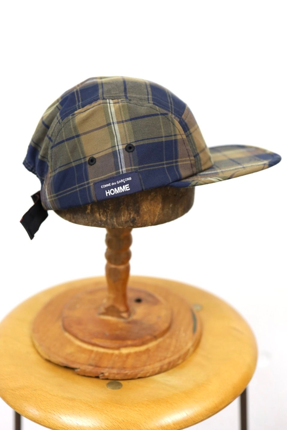 コムデギャルソンオム26SS BRIEFINGコラボ 綿エステルチェックCAP(HQ-K602-051-2)BROWN/KHAKI/NAVY★4月3日(金)発売！