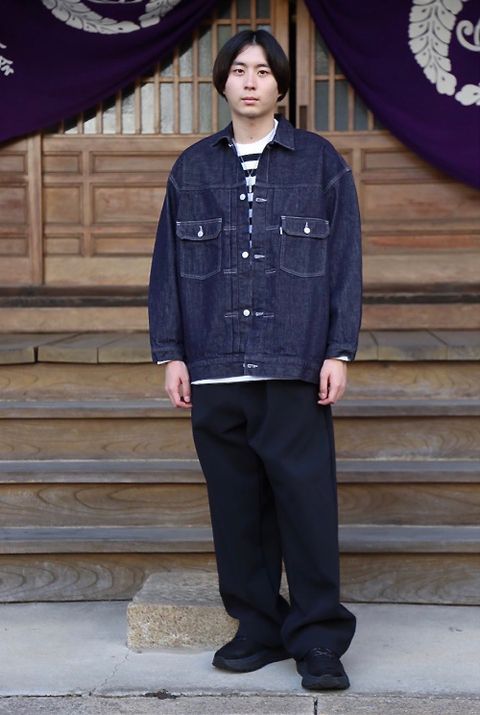 Graphpaper Colorfast Denim Blouson"INDIGO"style.9.22.