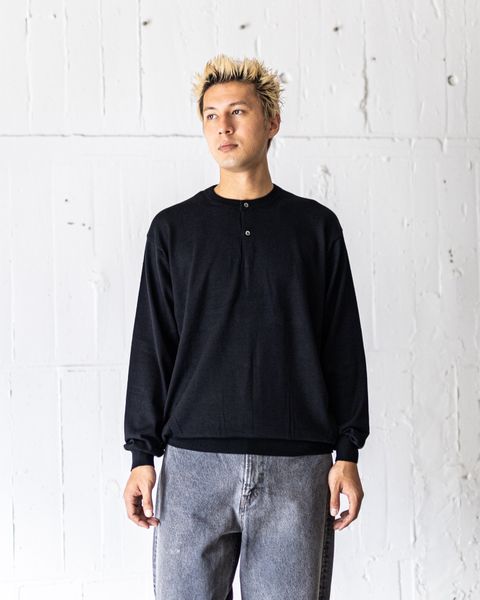 A.PRESSE Wool Knit Henley Neck Sweater ☆ 7月26日(土)新作発売！