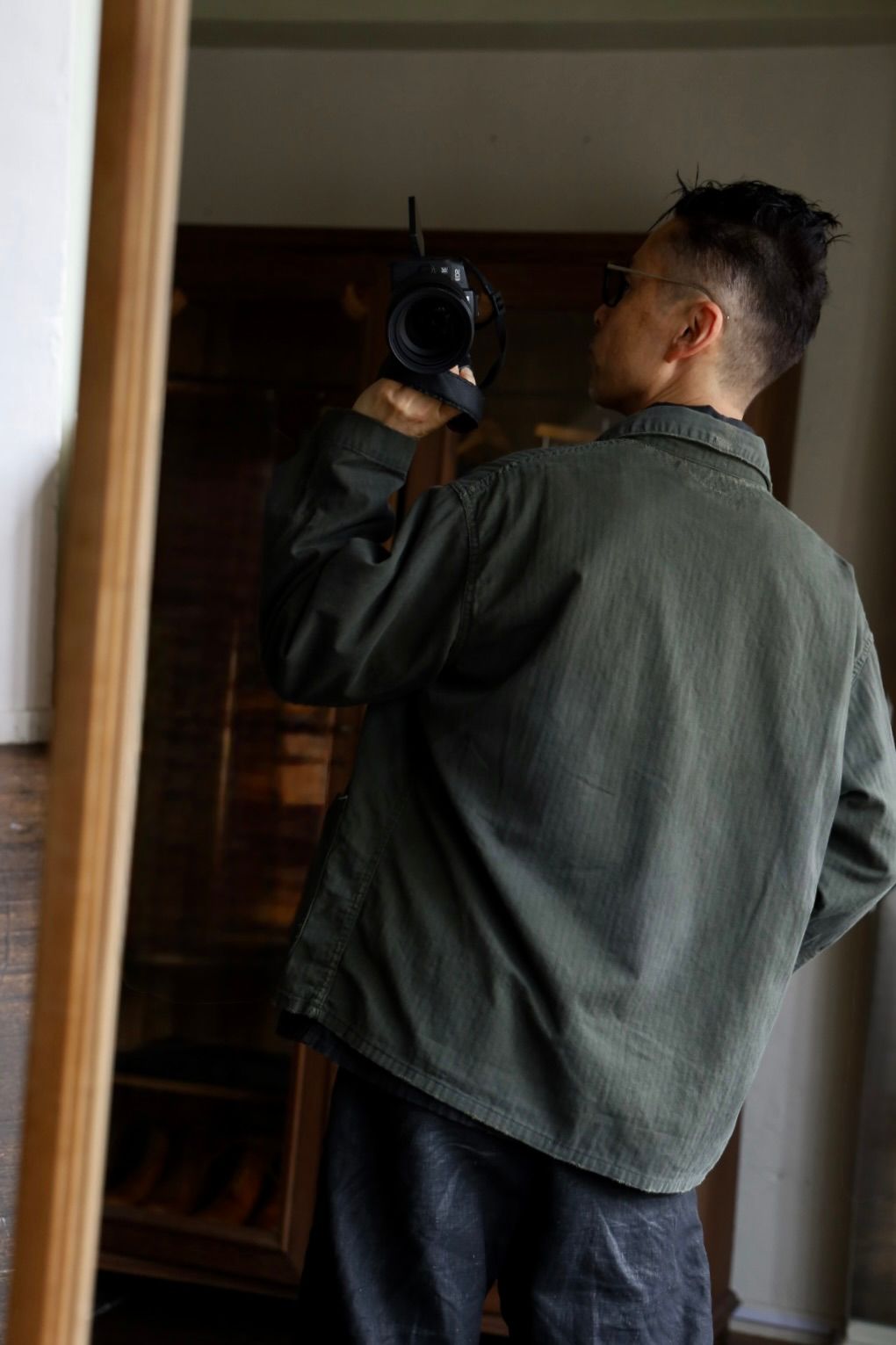 アプレッセ 25SS Vintage P41 Military Jacket(25SAP-01-20H)OLIVE