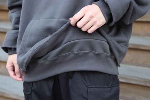 YOKE RESIZED WIDE HOODIE(YK21AW0278CS) style. 2021.09.27.