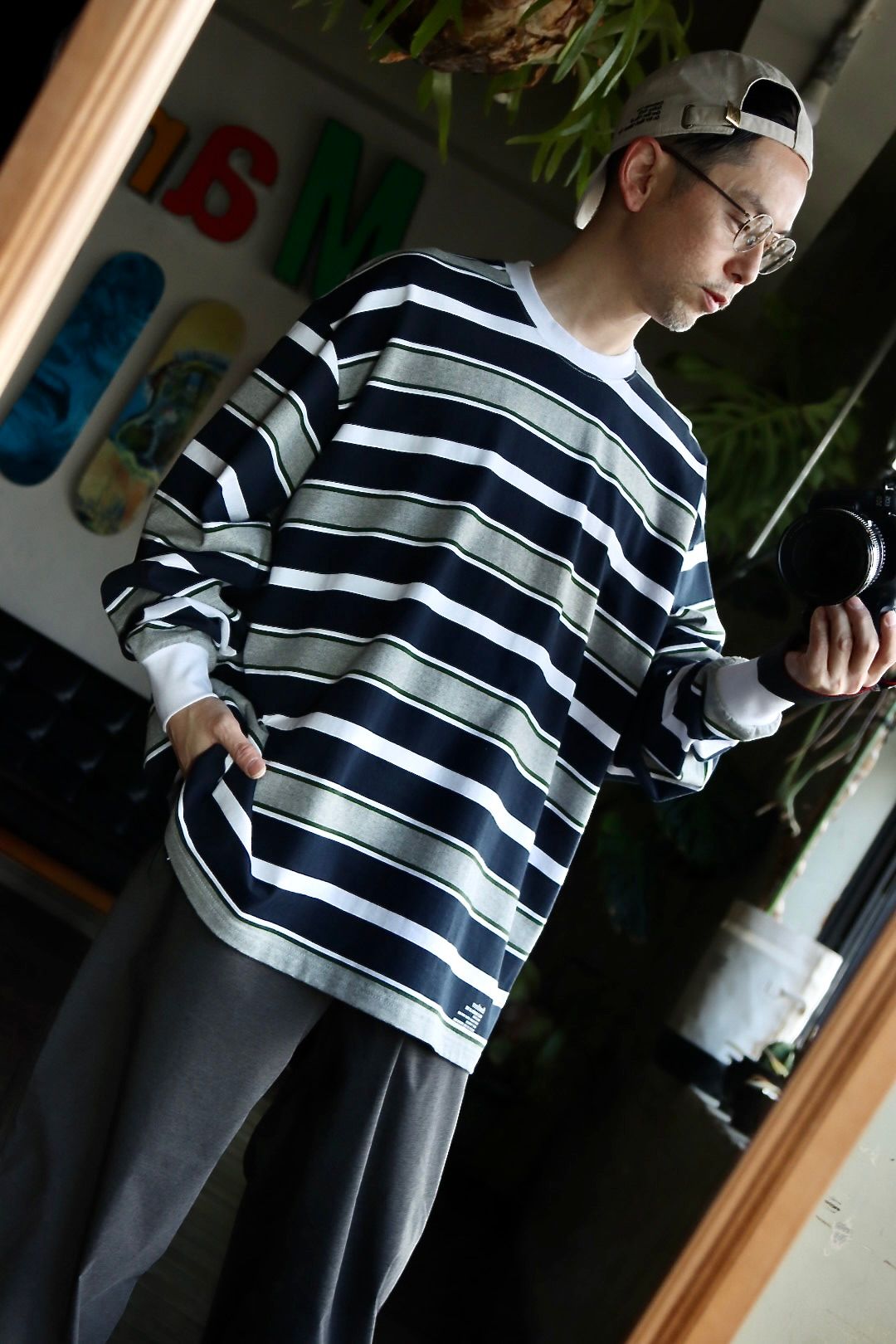 FreshService フレッシュサービス23SS MULTI BORDER L/S TEEスタイル