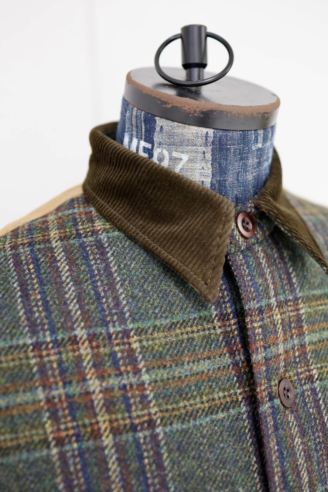 ジュンヤワタナベマン 25AW FILSON Wネーム ウールチェックツイードレザージャケット(WP-B002-051)☆11月1日(土)発売!