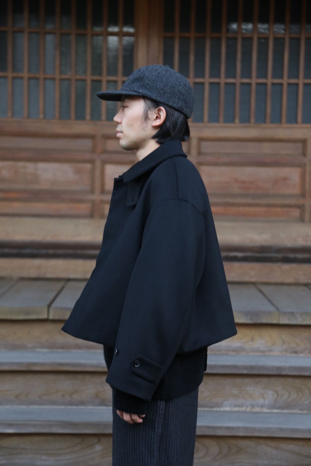 YOKE 3WAY BAL COLLAR SHARE COAT