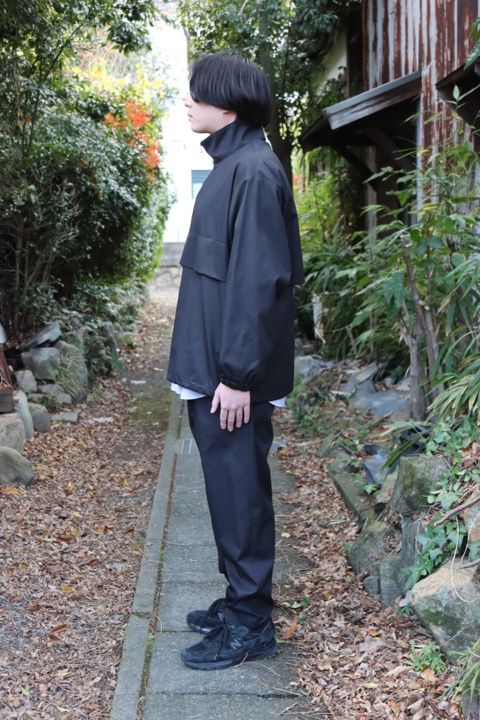Graphpaper Suvin Sharkskin Stand Collar Anorak style.2022.12.17