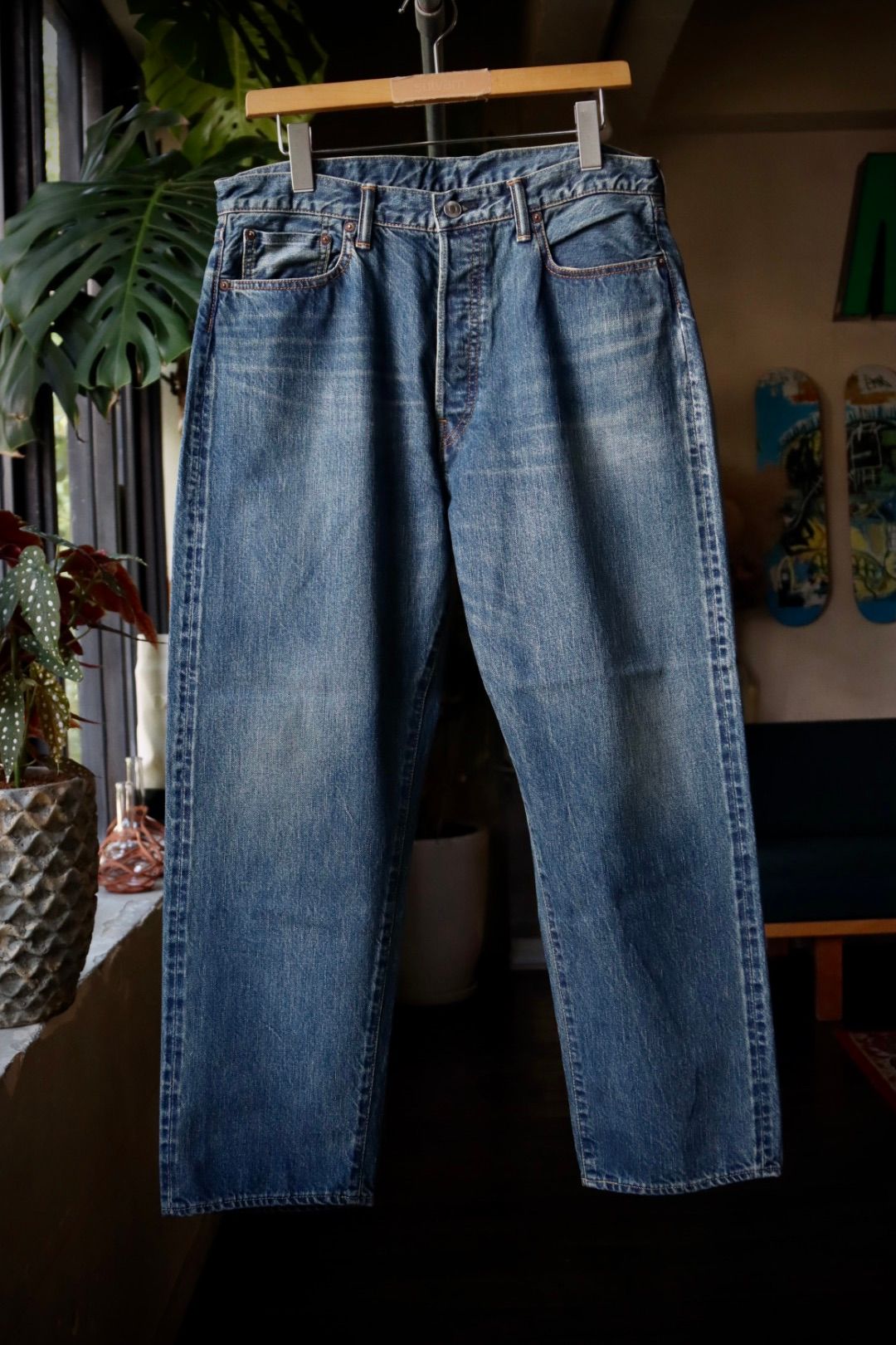 アプレッセ23AW Washed Denim Wide Pants(23AAP-04-07H)INDIGO☆8月12日(土)発売！ - 30