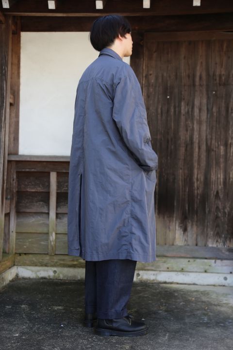 Graphpaper Garment Dyed Shop Coat"D.GRAY"(GM203-10192B) style.2020.8.15.