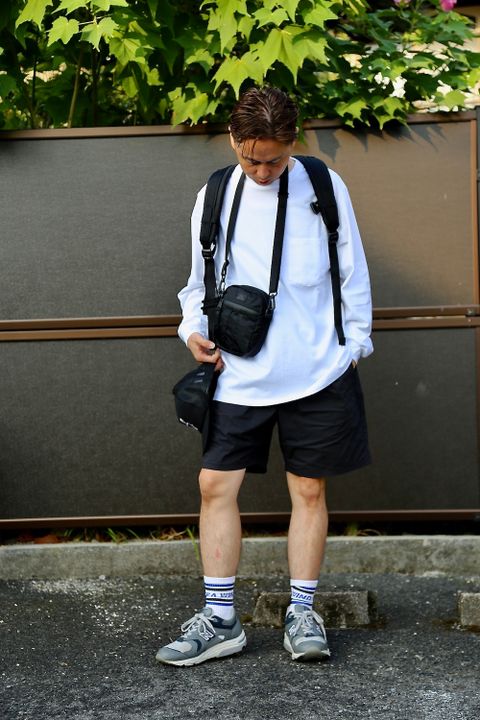Graphpaper L/S Pocket Tee"WHITE"style.2020.8.28.