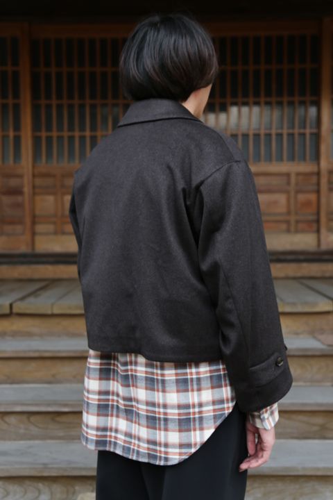 YOKE 新作 CASHMERE 3WAY BAL COLLAR SHARE COAT(YK20AW0134C)"DARK BROWN"style.2020.10.10.
