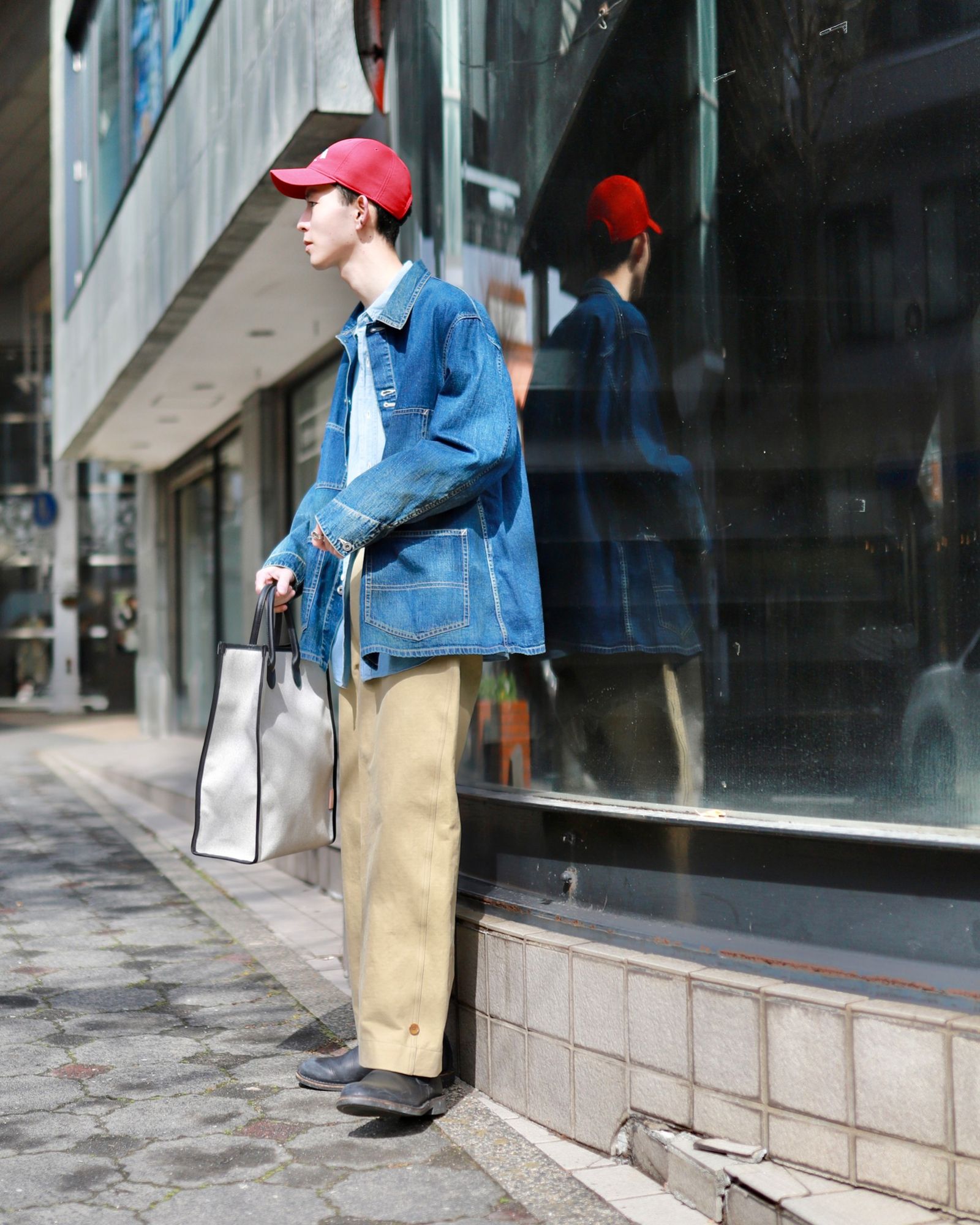 A.PRESSE Denim Coverall Jacket | mark