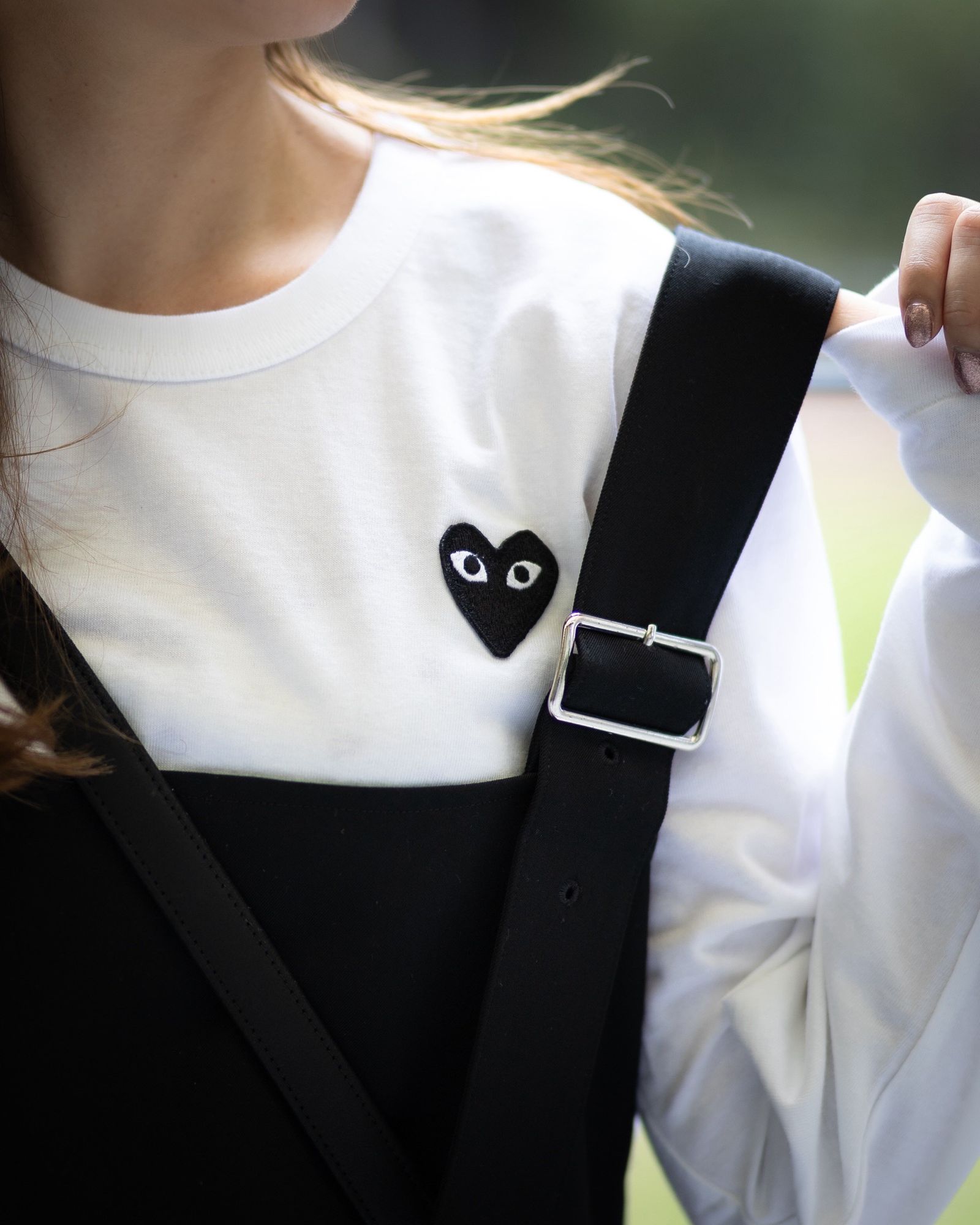 PLAY COMME des GARCONS ワンポイントロングスリーブTシャツstyle.2026.6.4