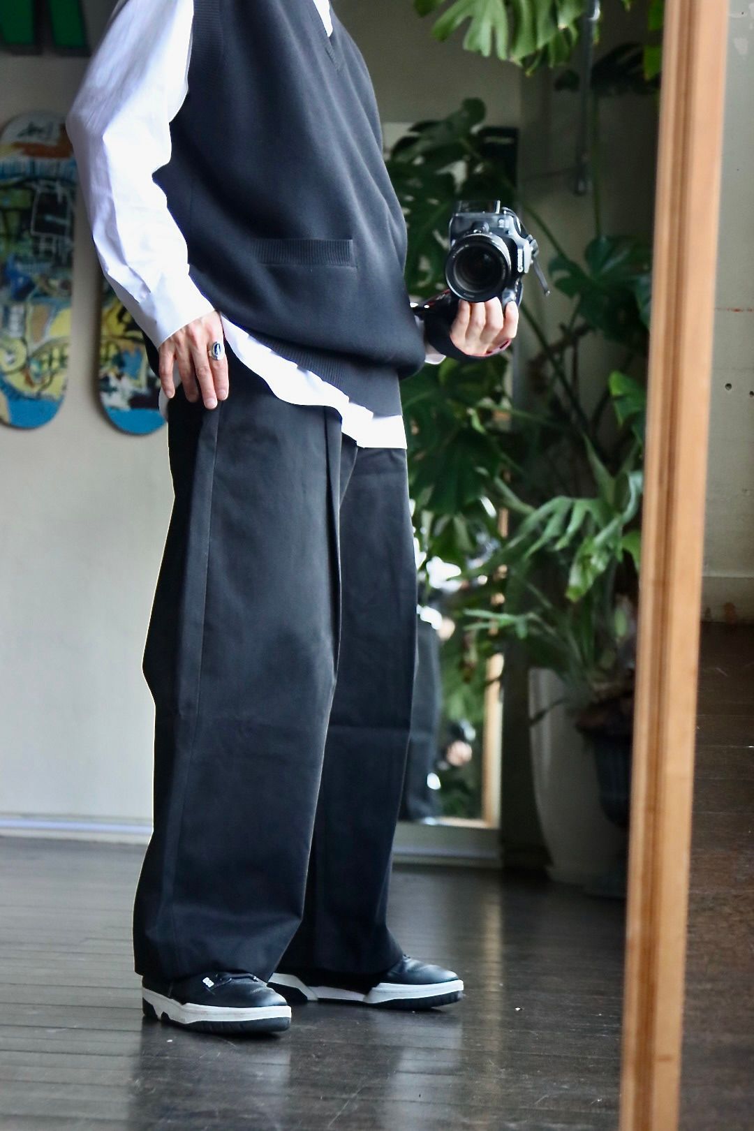 スタジオニコルソン23SS 12GG KNIT VESTスタイル.2023.1.18.