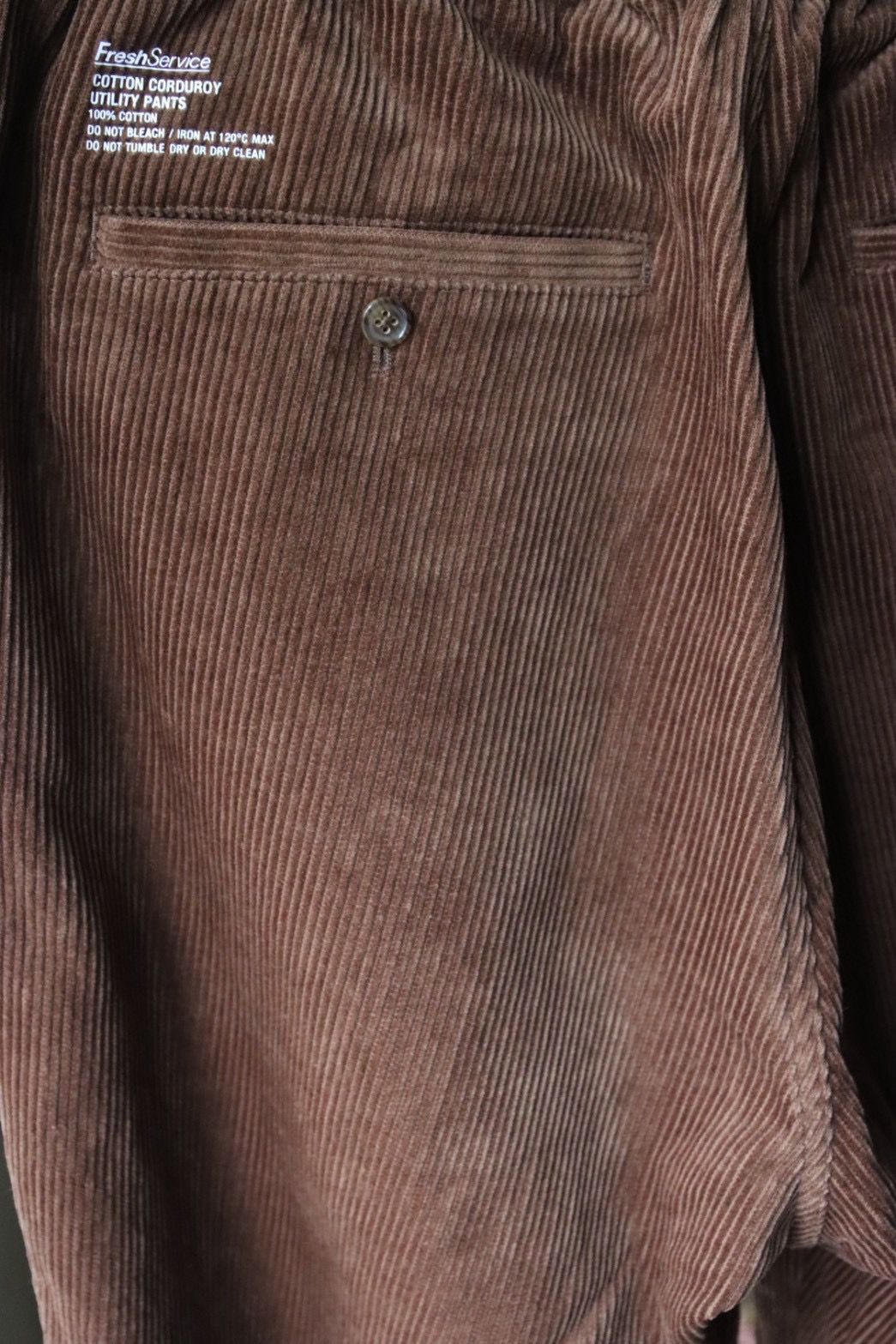 フレッシュサービス COTTON CORDUROY UTILITY PANTS (FSC253-40125)BROWN