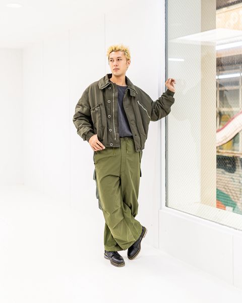 YOKE "KATHARINE HAMNETT" Recycle Polyester Short Blouson (OLIVE) 9月13日(土)新作発売！
