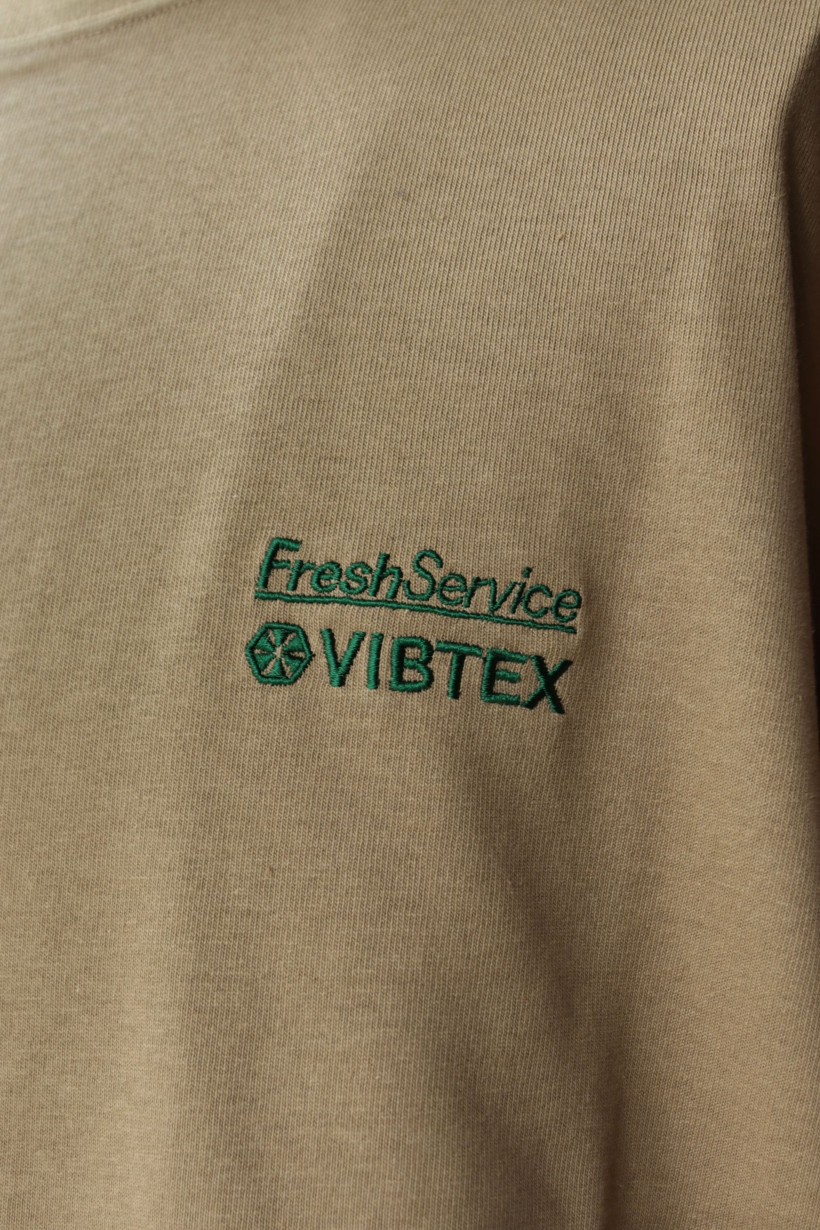フレッシュサービス VIBTEX for FreshService L/S CREW NECK TEE (BEIGE)
