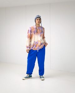 S.F.C-Stripes For Creative- DYED MOHAIR CREW MARK スタイル