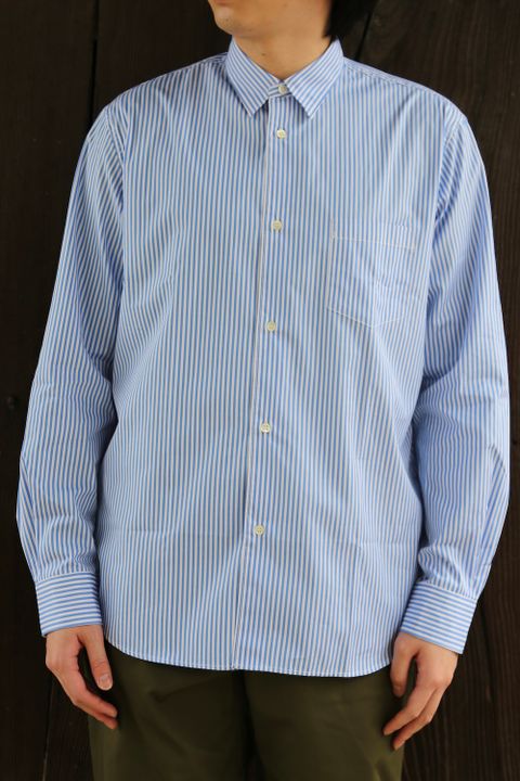 Comme Des Garcons Homme HOMME刺繍ストライプシャツ(HG-B019-051) style.2021.3.12.