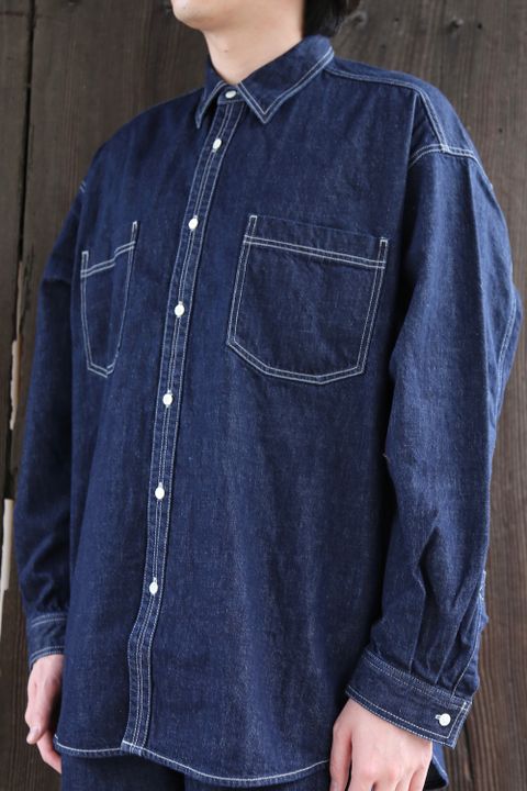 Graphpaper Denime Regular Collar Shirt style.2021.3.13.
