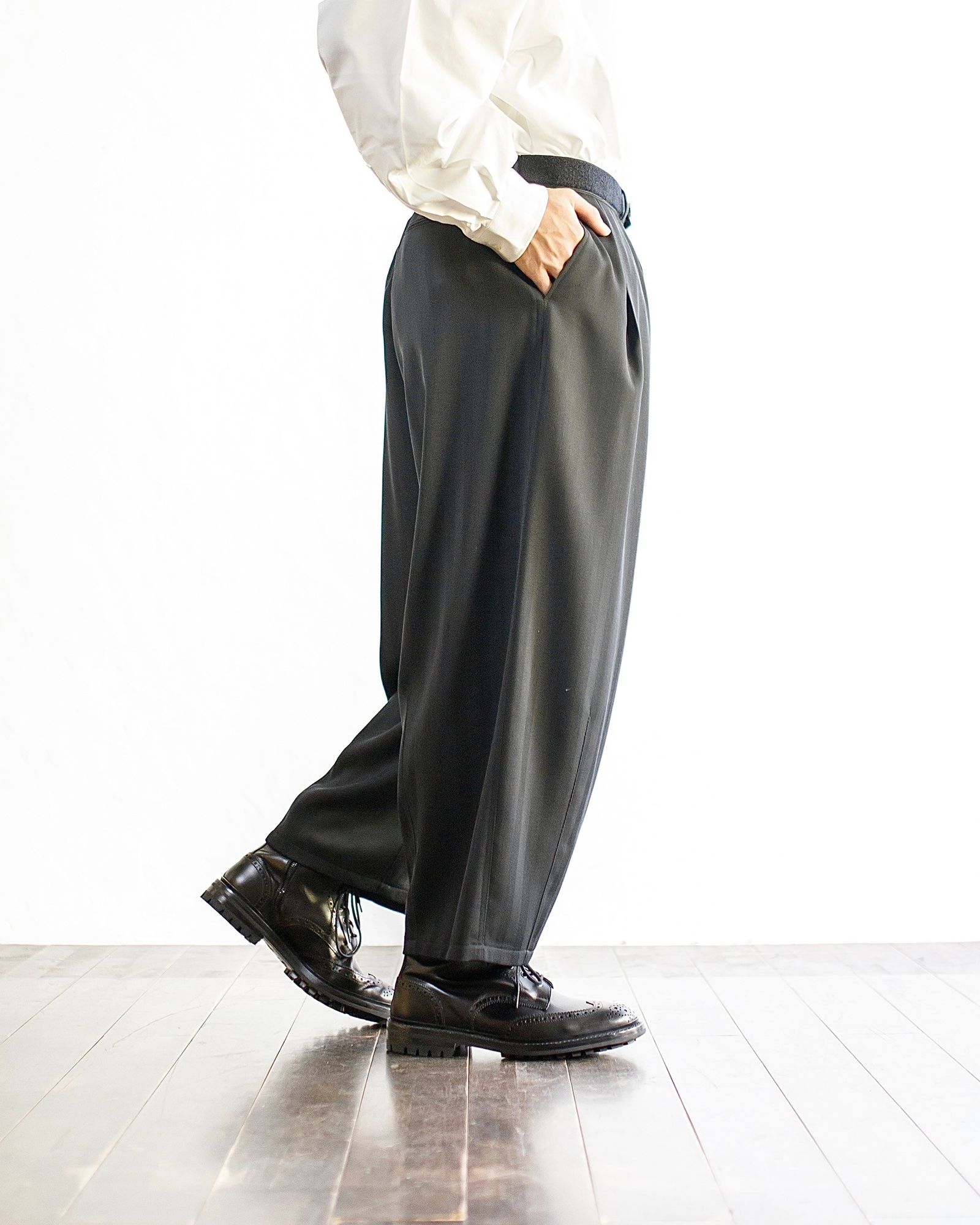 Graphpaper - グラフペーパー 24AW is-ness for GP Vintage Wool Balloon Chef pants  (GM244-40020)GRAY☆11月16日(土)発売！ | mark