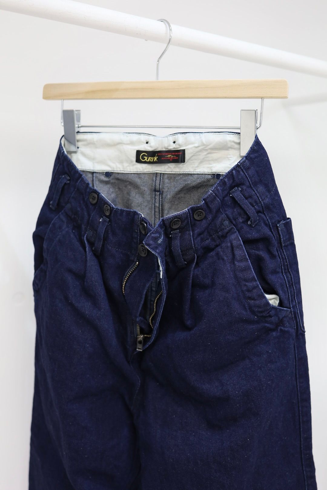 Gurank 26SS グランク コットンリネンデニムワークパンツ CL denim work pants (2620)INDIGO★新作発売！