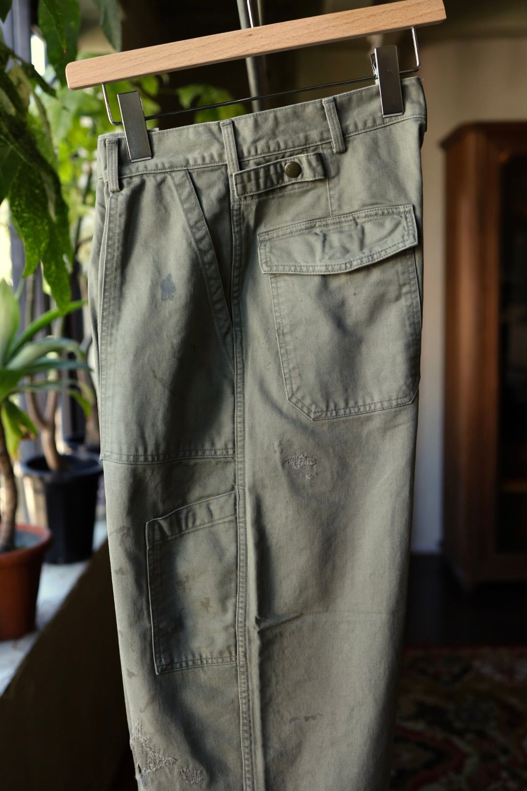 BOW WOW 25FWバウワウ REPAIRED USAF MECHANIC PANTS(BW252-RUMP) AGED SAGE GREEN★10月25日(土)発売!