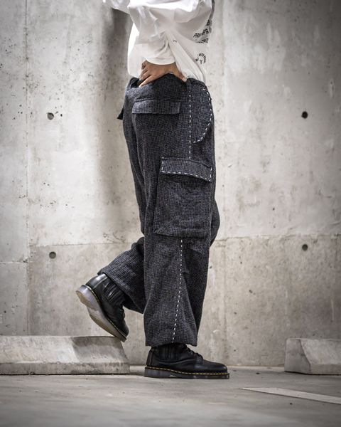 Y's for men 25AW HOUNDSTOOTH STITCH JACKET セットアップスタイル