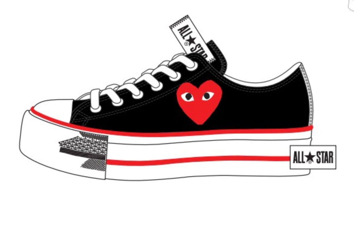 プレイコムデギャルソン PLAY CONVERSE CHUCK TAYLOR(AZ-K125-001-1)BLACK