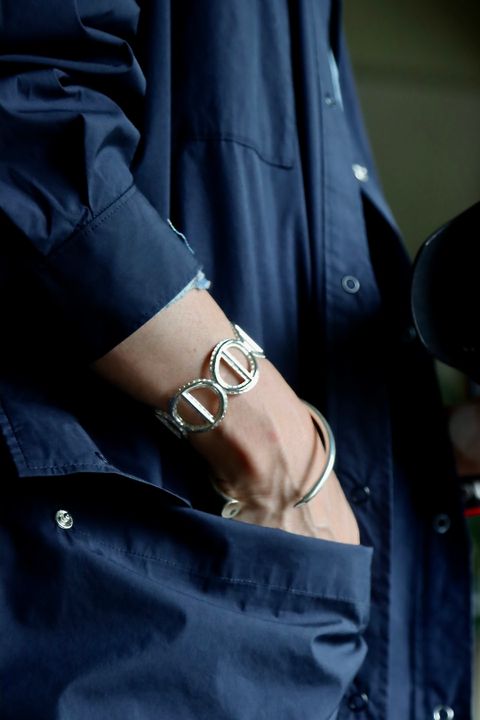 フレッシュサービス 22SS CARGO POCKET UTILITY SHIRT "NAVY"スタイル.2022.6.7.