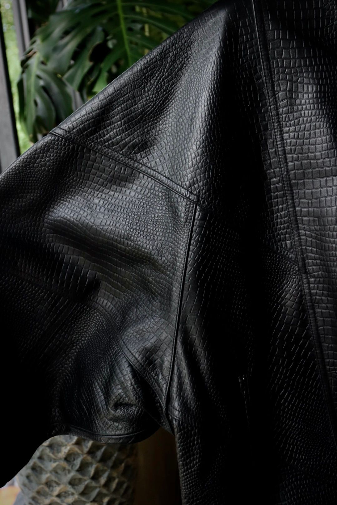 doublet - ダブレット23AW EMBOSSED LEATHER TRACK JACKET