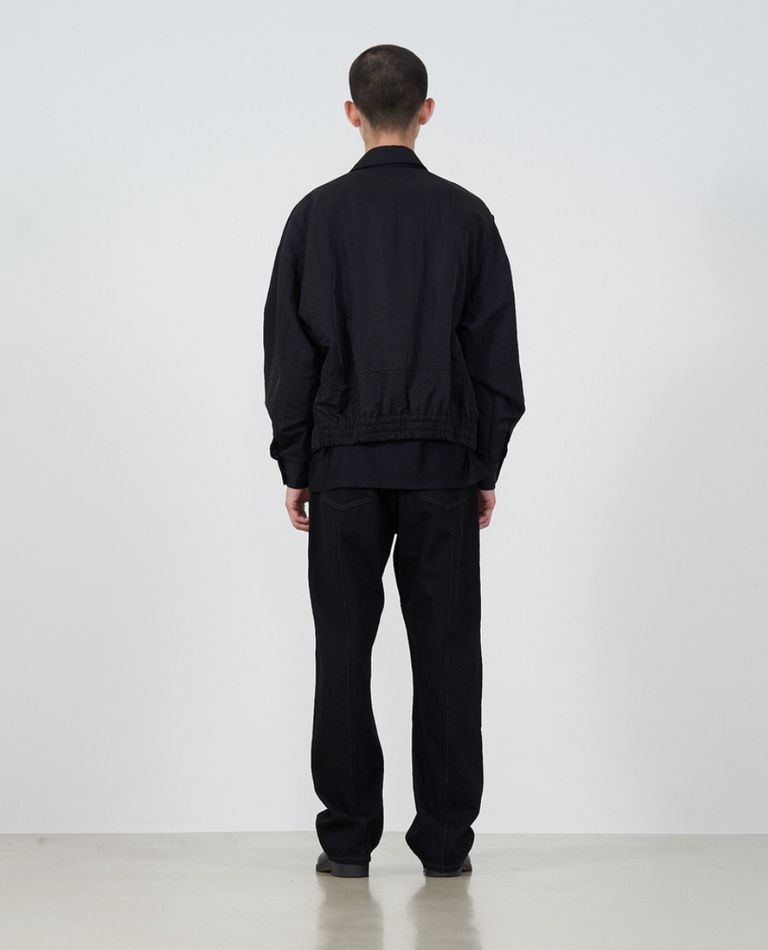 YOKE Nylon Bomber Jacket Charcoal | HAVEN