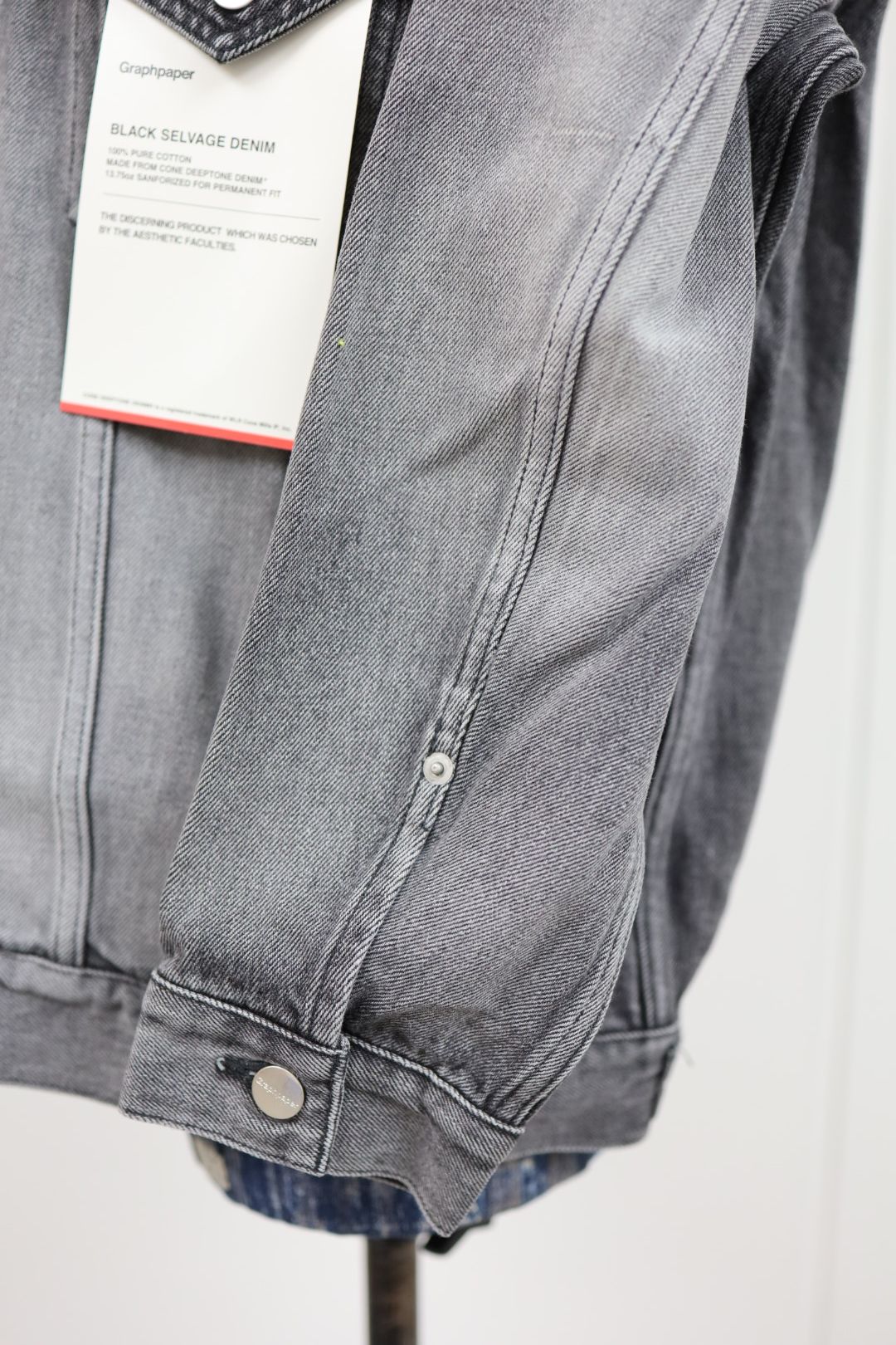 グラフペーパー  Selvage Denim Trucker Jacket(GU261-20055LB)BLACK_LIGHT FADE★1月24日(土)発売！