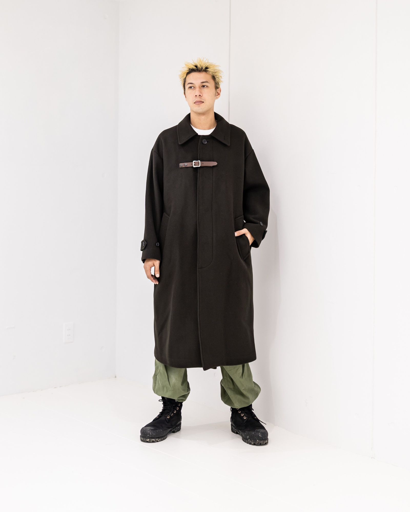 YOKE Melton Big Balmaccan Coat (BROWN)10月11日(土)新作発売！
