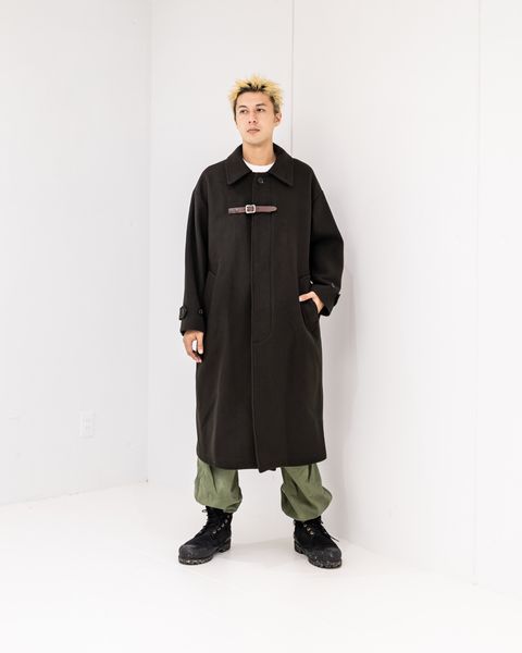 YOKE Melton Big Balmaccan Coat (BROWN)10月11日(土)新作発売！
