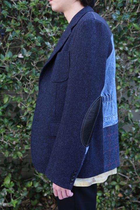 JUNYA WATANABE COMME des GARCONS MAN ウールカシミヤツイード×綿デニム×綿ウィップコード(WF-J022-051) style.2020.11.22.