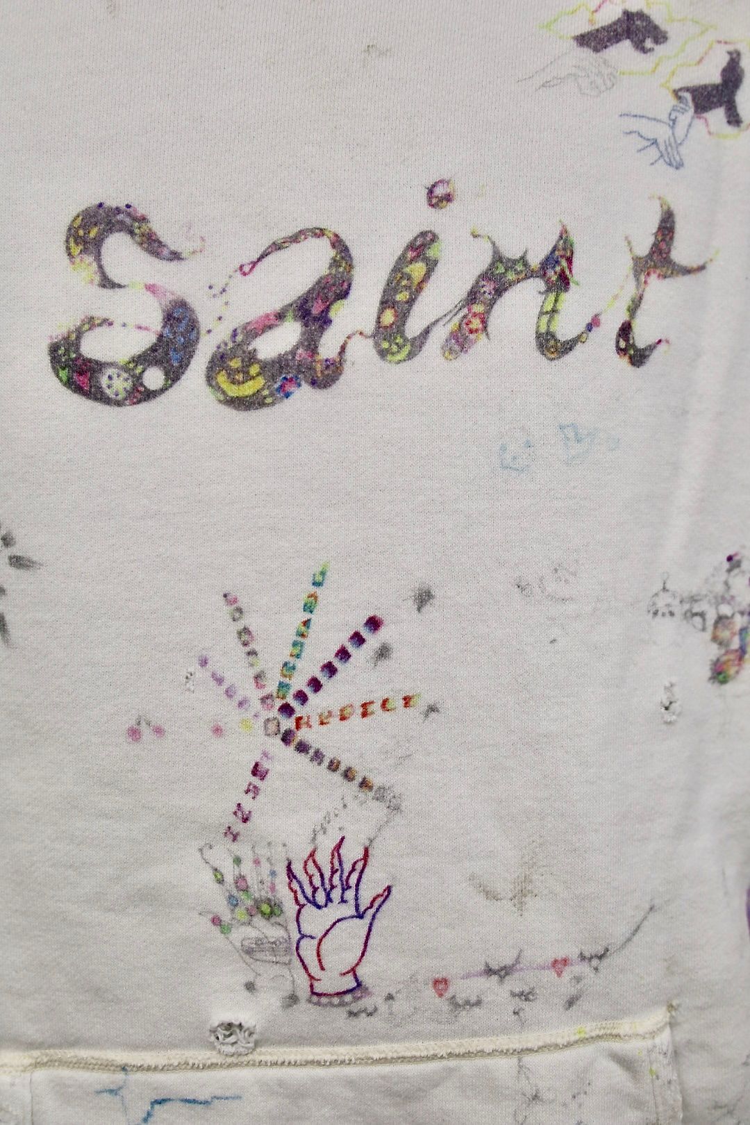 セントマイケル 26SS COCO_DOUBLE FACE HOODIE (SM-MK8-0000-C17)WHITE☆2月21日(土)10:00発売！