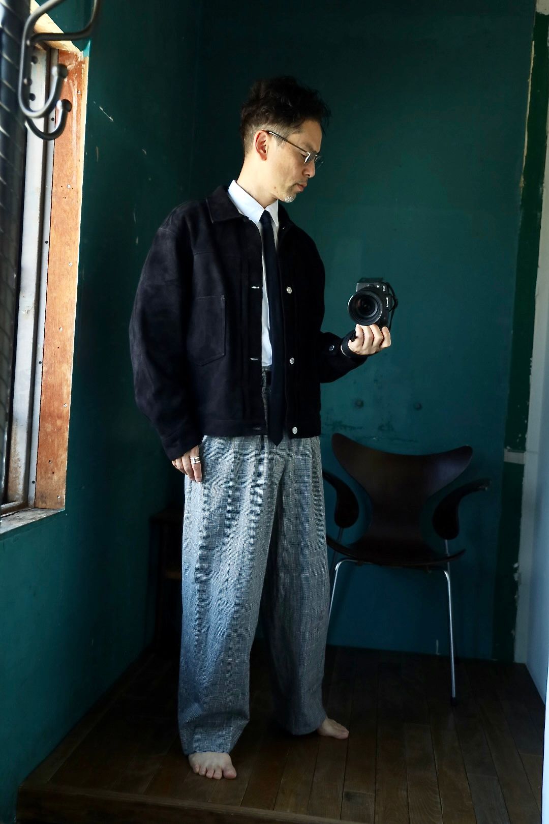 A.PRESSE 2025 STYLE2 Suede Leather 1st Type Jacketスタイル2025.6..28.