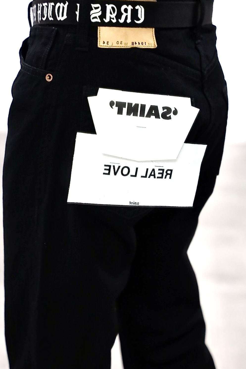 セントマイケル 26SS BLACK DENIM PANTS/STRAIGHT (SM-MK8-0000-077)