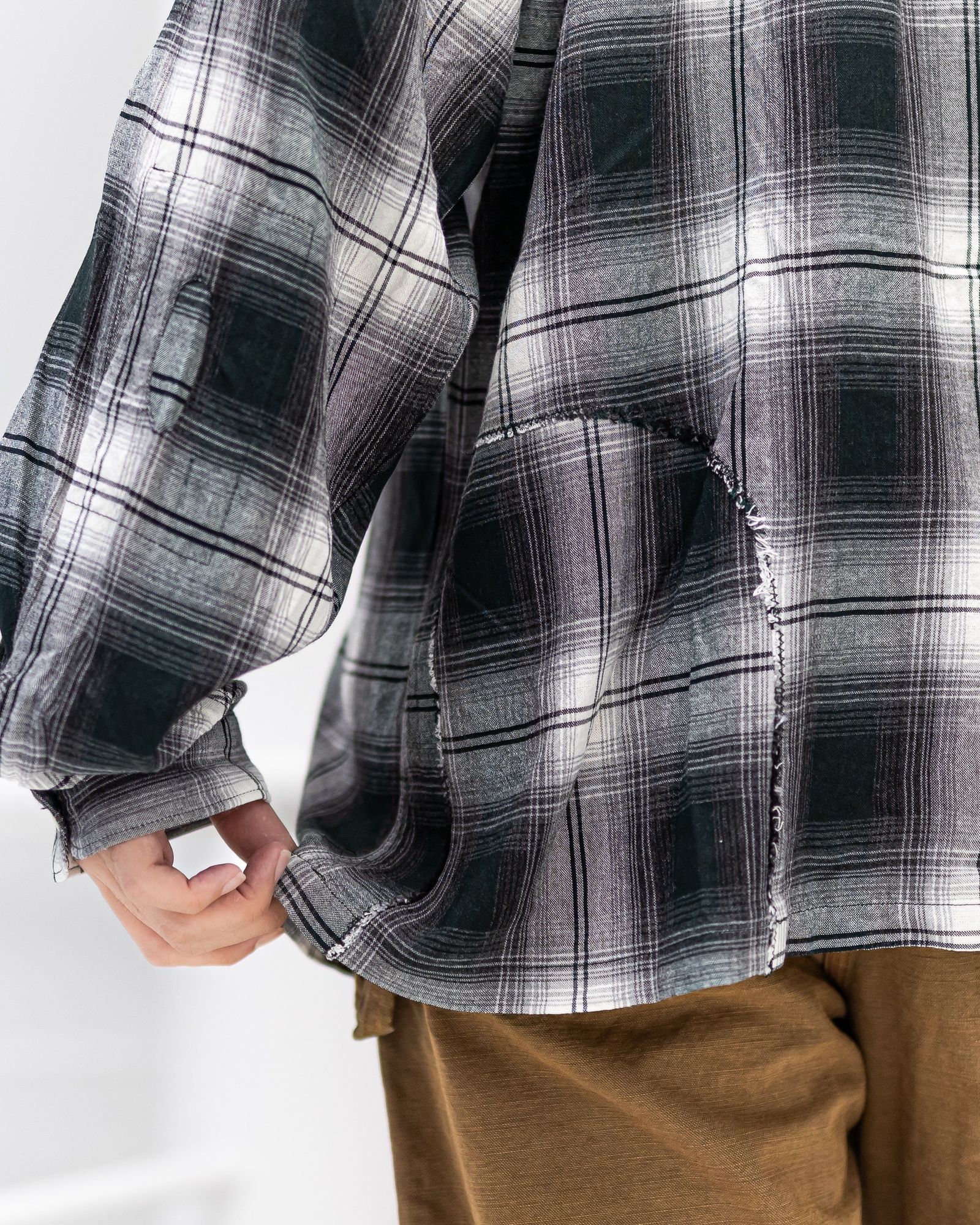 BOWWOW REMADE RAYON PLAID SHIRT AGED 新作発売！