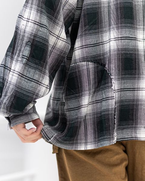 BOWWOW REMADE RAYON PLAID SHIRT AGED 新作発売！
