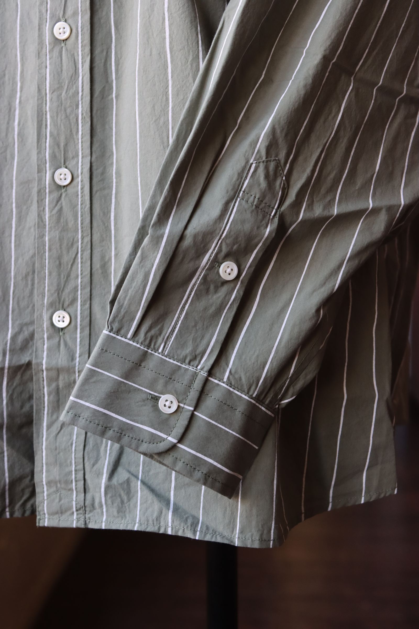 S.F.C 24SS エスエフシー SFC STRIPE SHIRT(SFCSS24S02)Olive☆2月24日(土)発売！