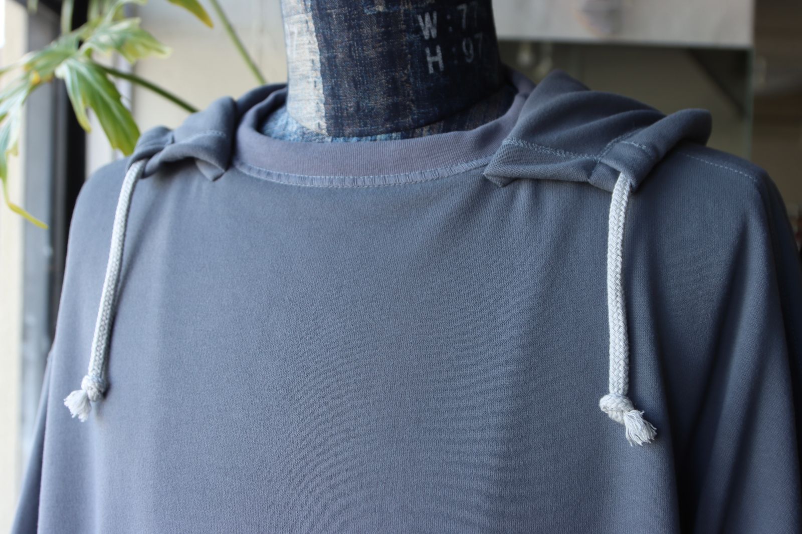 ファウンダ 25SS W FACE HOODIE(015FD251011)SMOKE BLUE