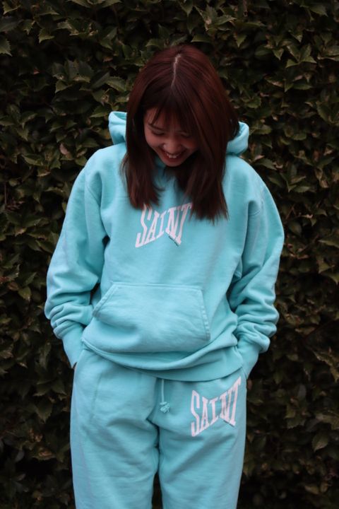 ©SAINT M×××××× 23SS SAINT HOODIE"BLUE"スタイル