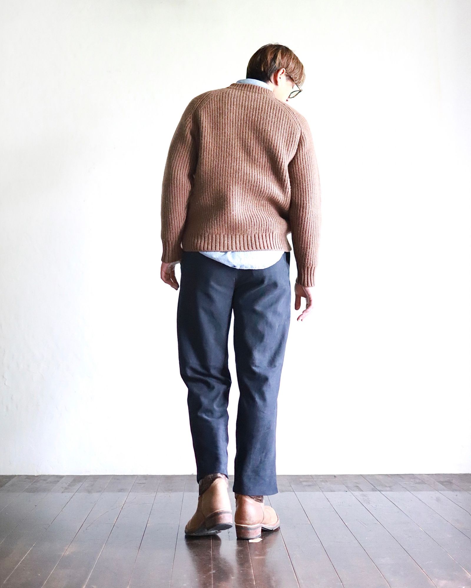 A.PRESSE 23AW Suede Trousersスタイル